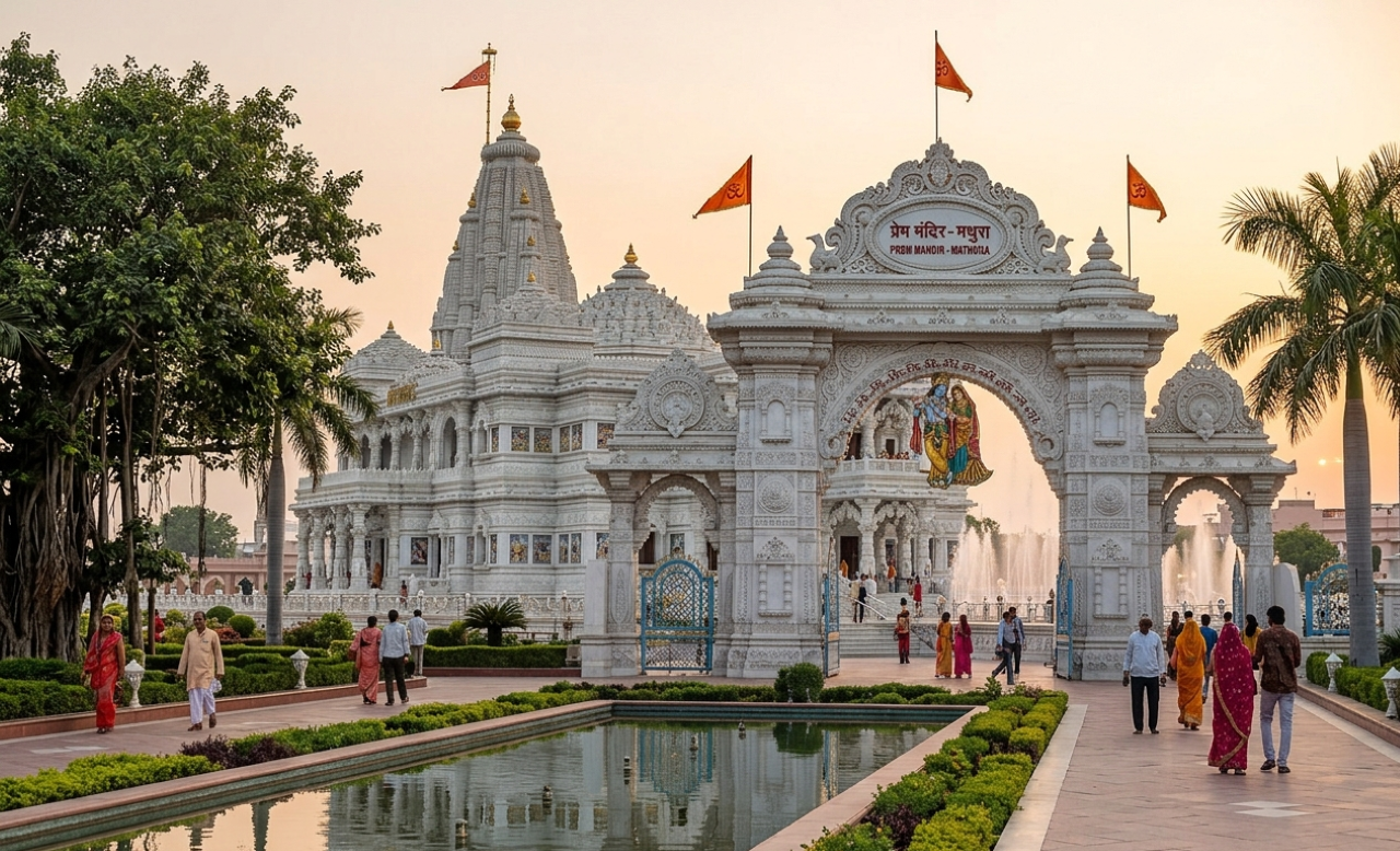 Excursão de 2 dias ao Taj Mahal, Agra e Mathura Vrindavan saindo de Delhi