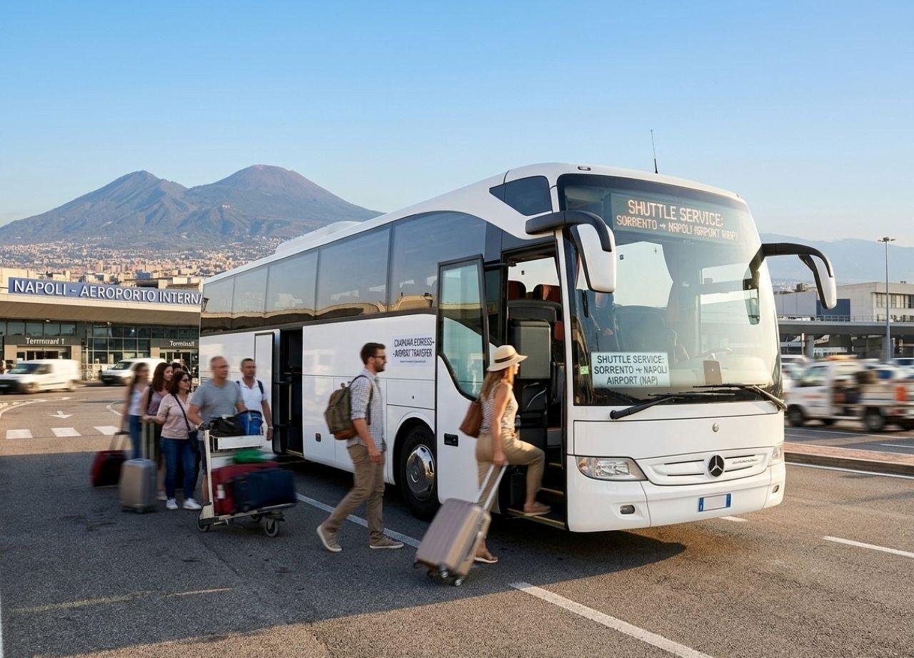 Naples Airport Shared Shuttle to Sorrento Coast