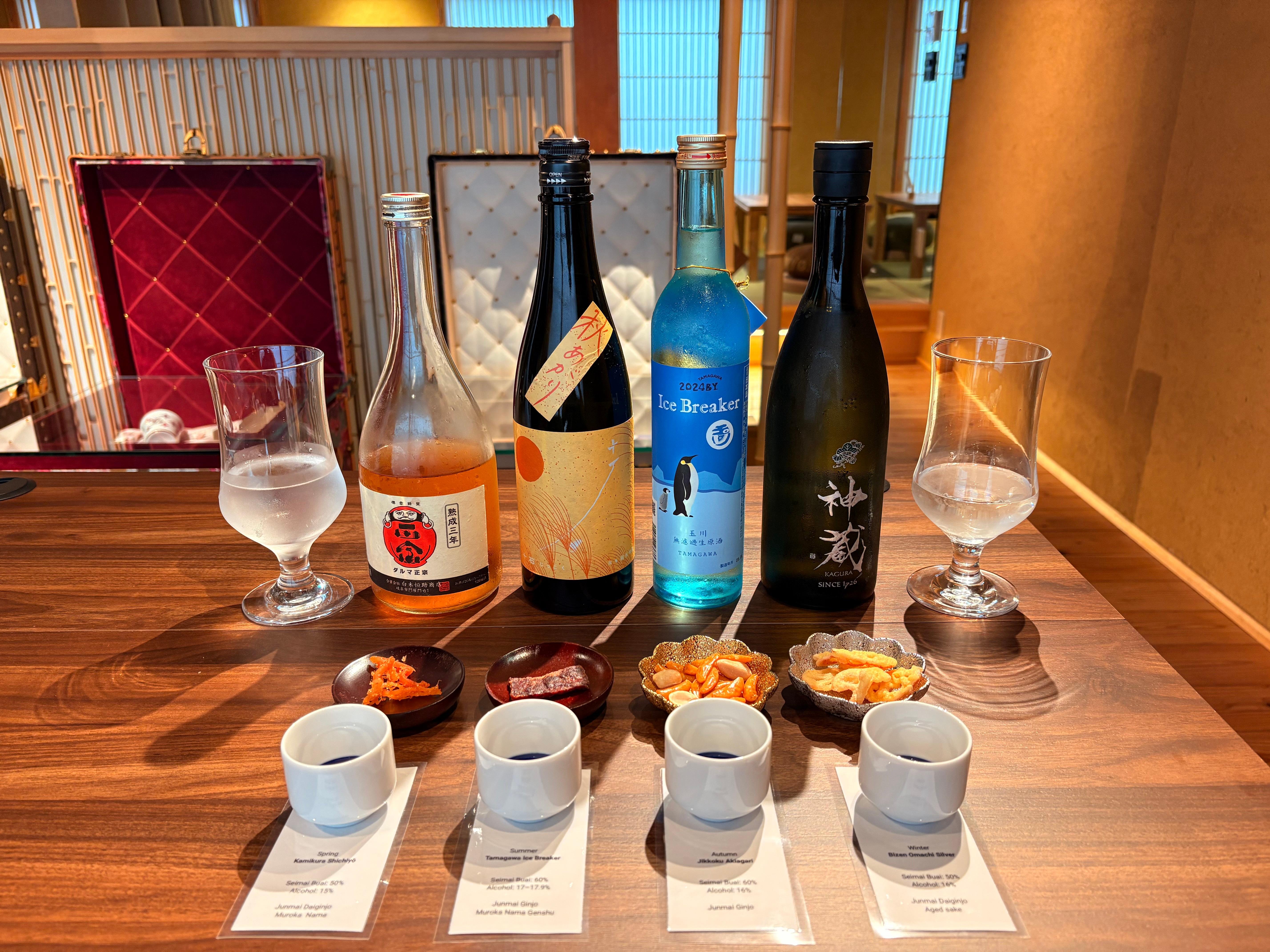 Kyoto Four Seasons Sake Tasting Near Kiyomizu Temple