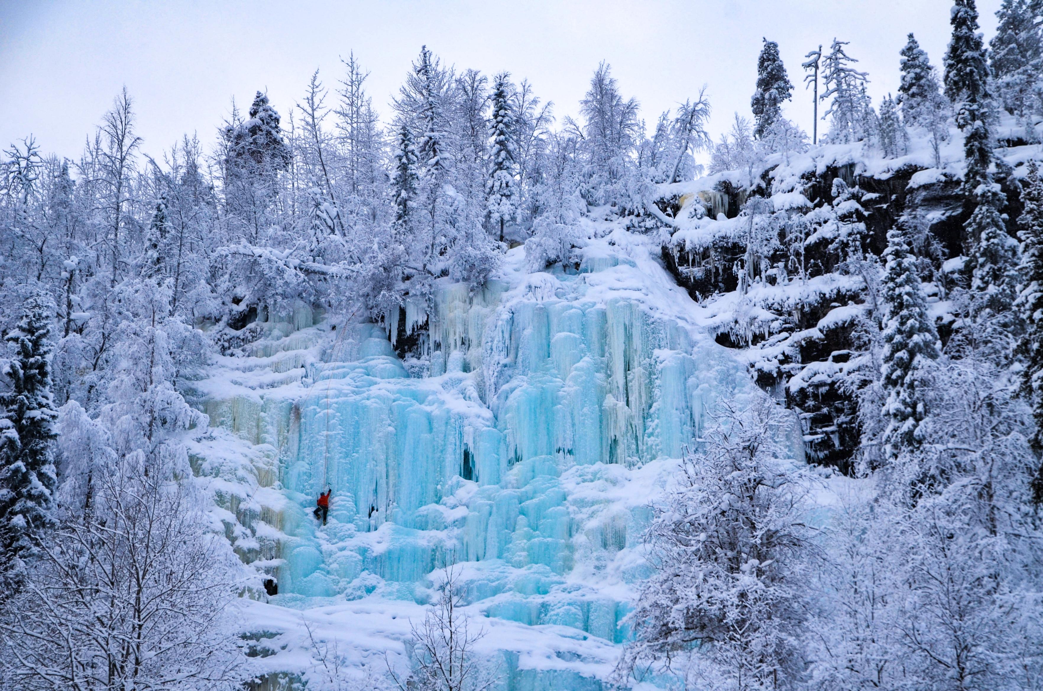 Korouoma Canyon & Frozen Waterfalls Day Tour from Rovaniemi