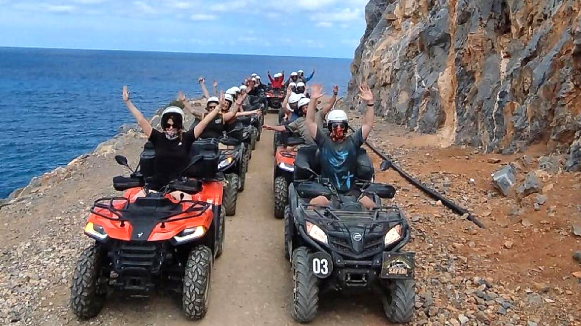 Malia Quad Safari with Beach Swim & Village Lunch