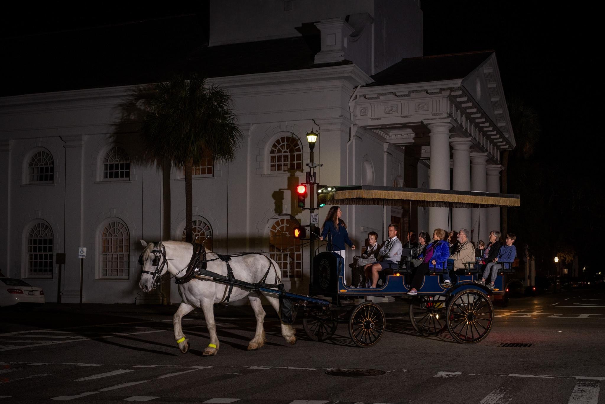 Charleston Haunted Horse-Drawn Carriage Evening Tour