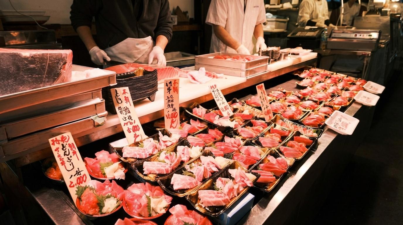 Tokyo: Toyosu Tuna Auction & Tsukiji Market Gourmet Adventure