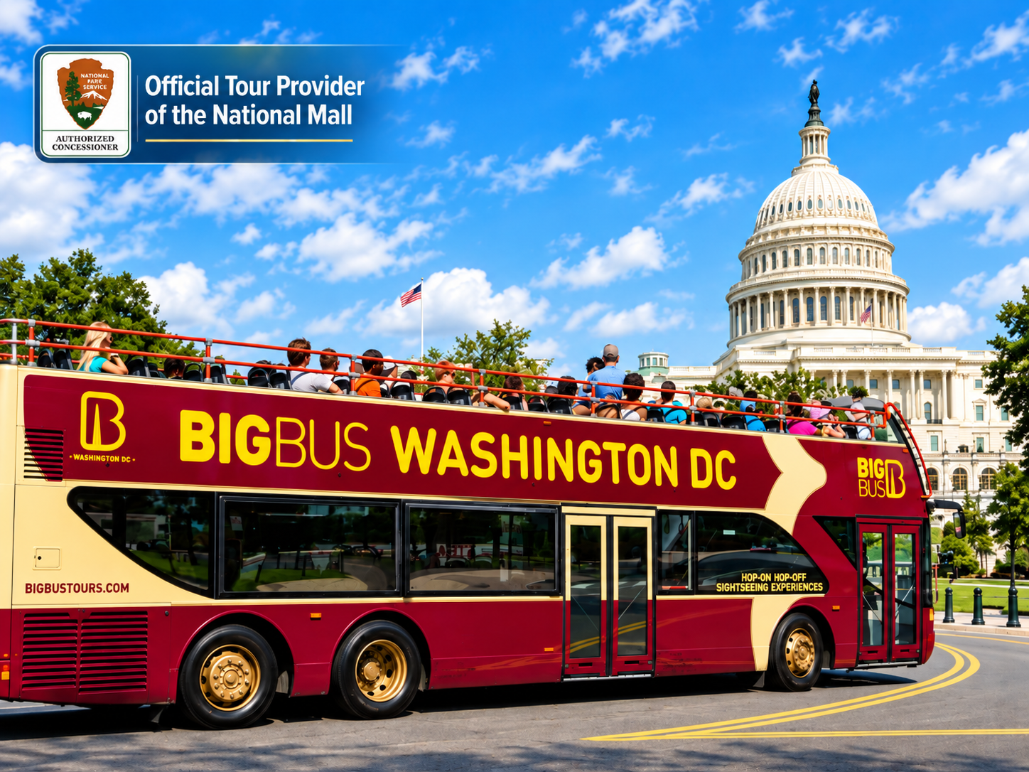 Washington DC Hop-On Hop-Off Bus Tour with Arlington Cemetery Access