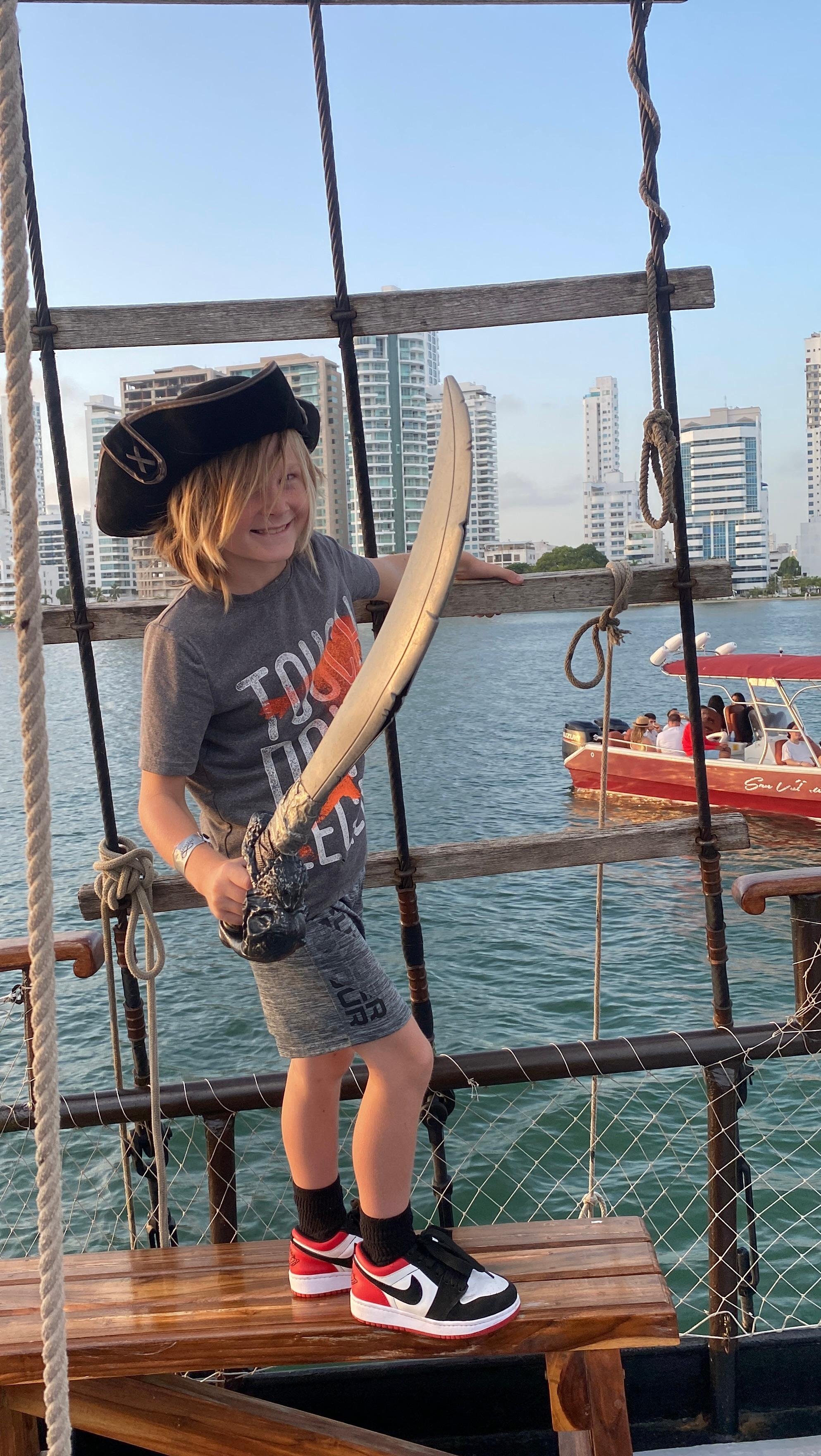 Cartagena Sunset Pirate Ship Cruise with Open Bar