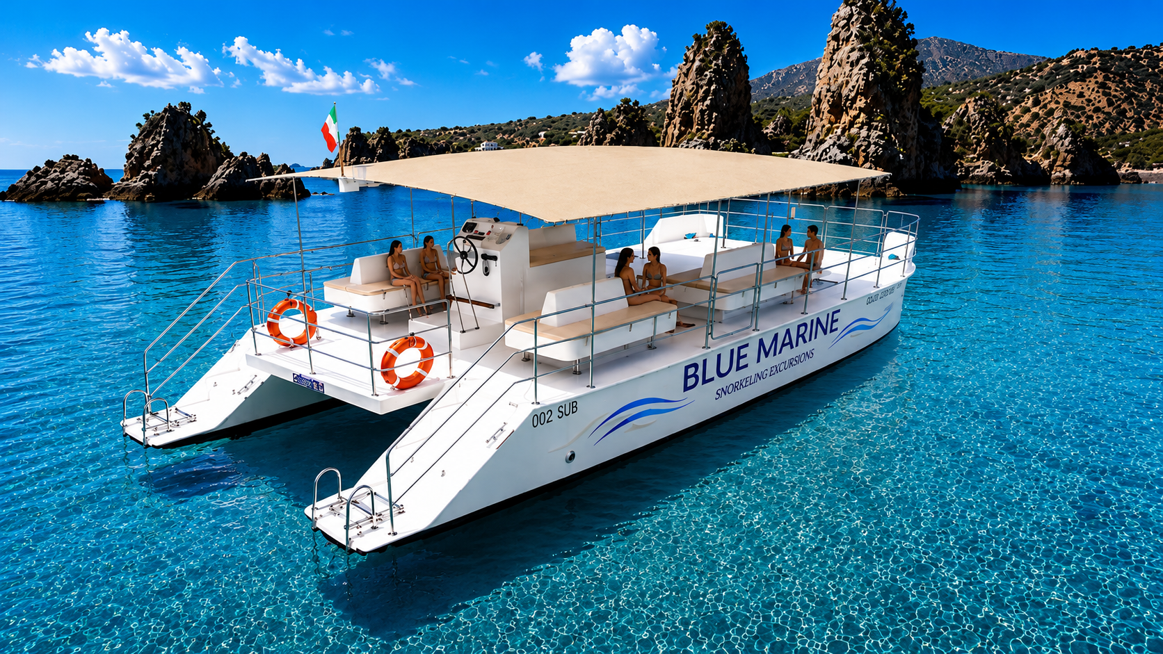Catamaran Sailing Tour: Zingaro Reserve & Scopello Faraglioni from Castellammare del Golfo