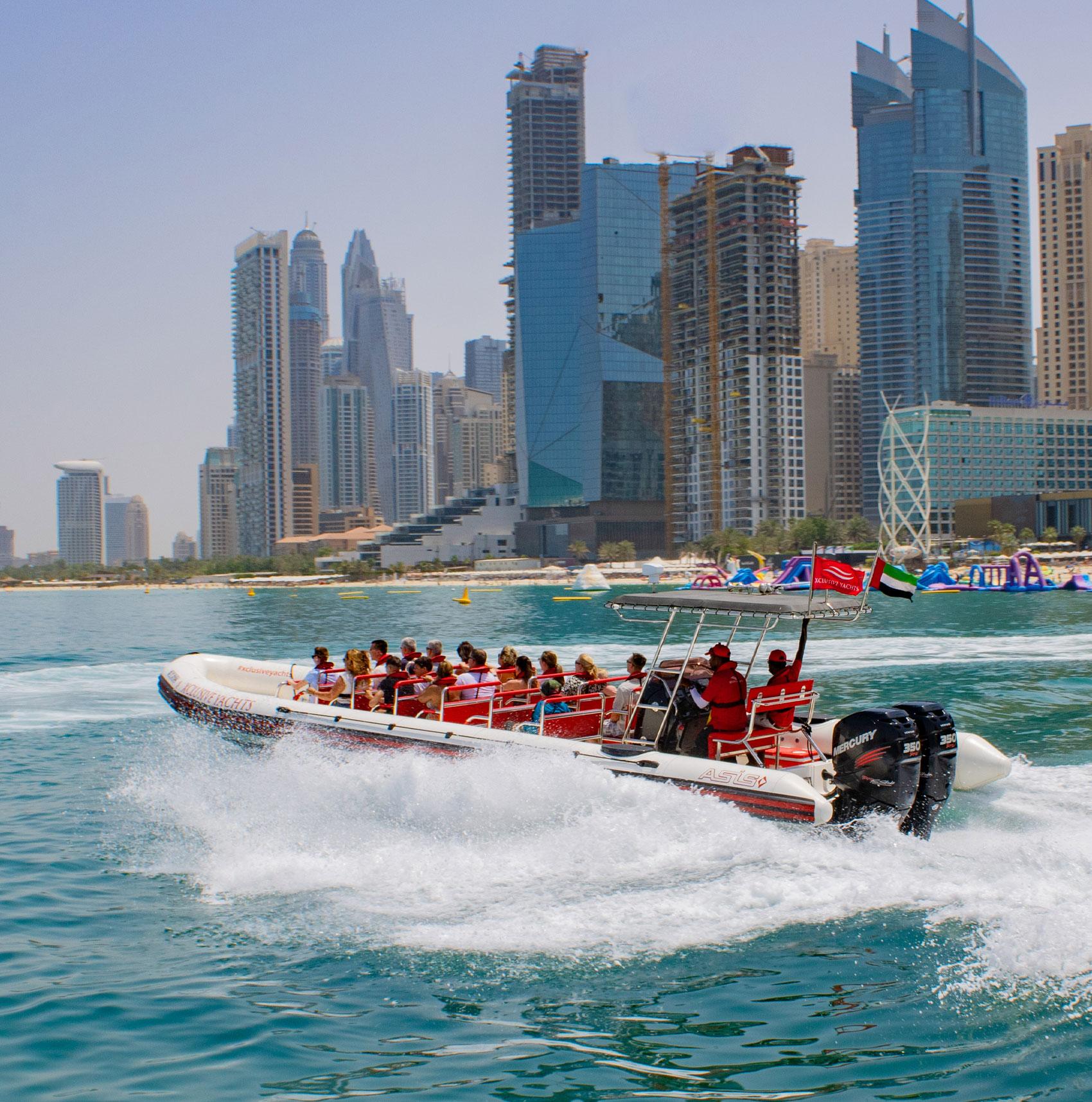 Dubai Speedboat Tour: Marina, Palm, Burj Al Arab & Atlantis