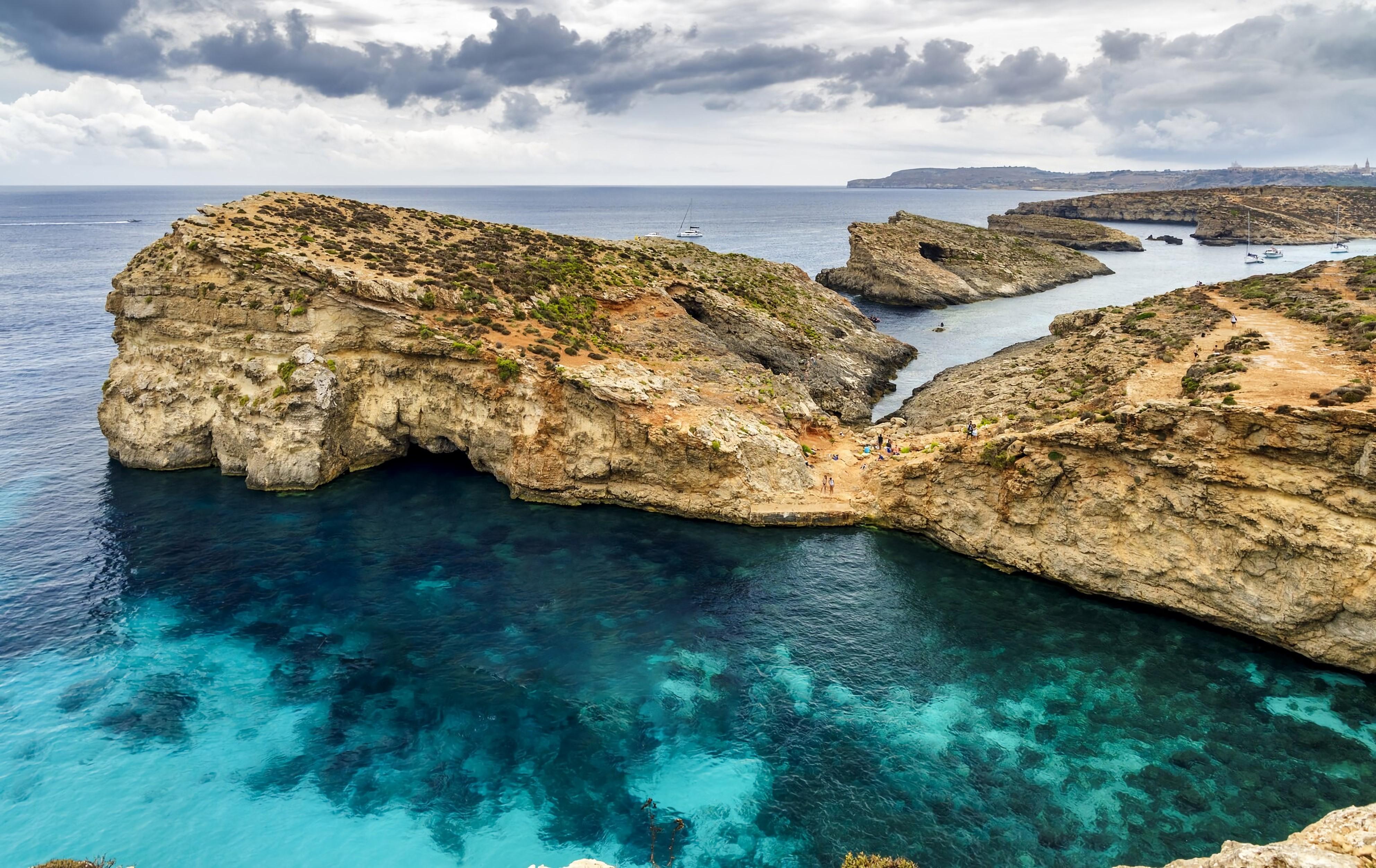 Flexible Ferry to Comino Blue Lagoon & Gozo Option