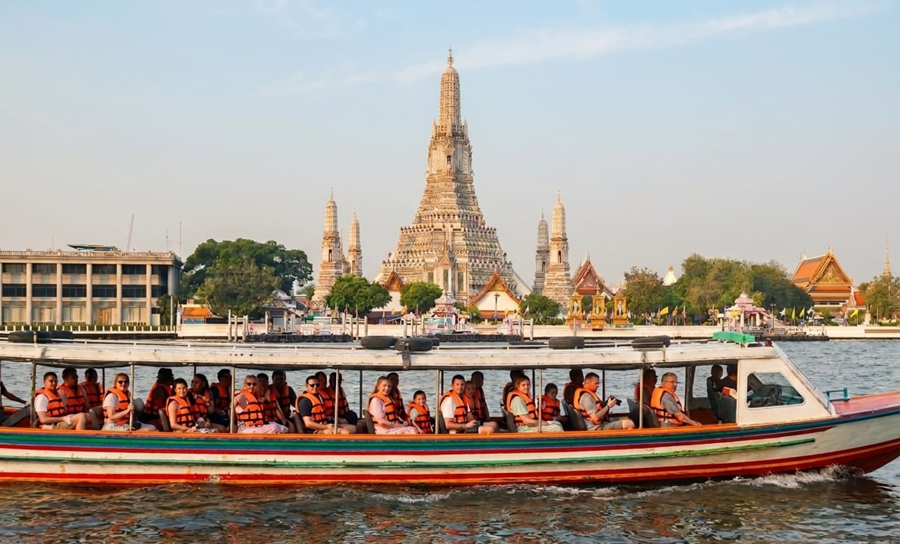 Bangkok Teak Boat Canal Cruise & Wat Arun Exploration