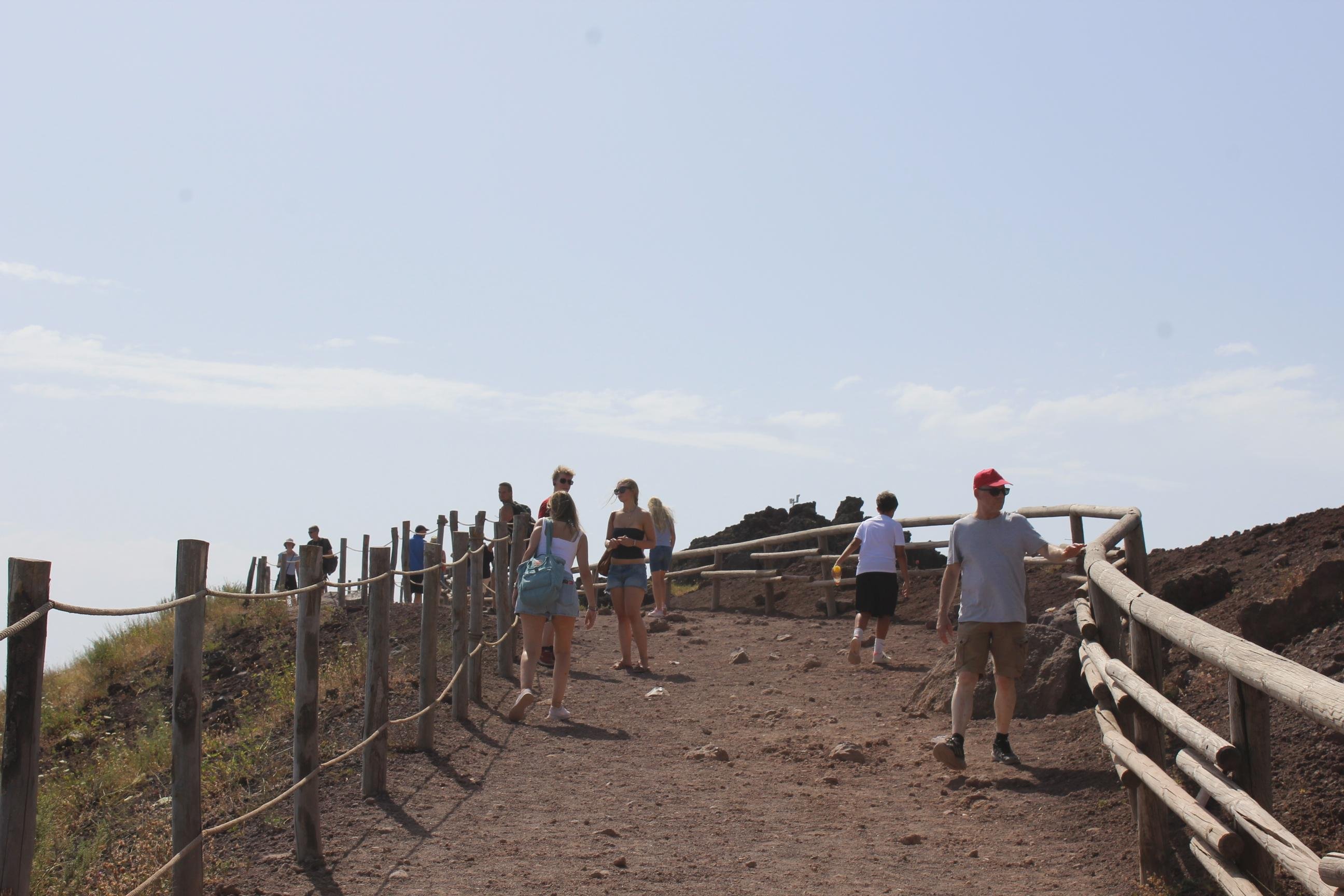 From Naples: Pompeii and Vesuvius Tour with Lunch Included - Mount Vesuvius crater tour and Bay of Naples views