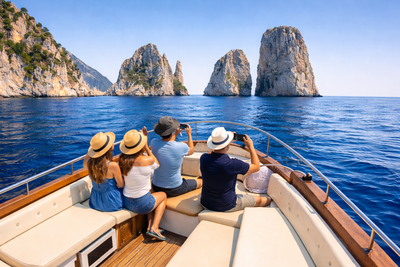 Capri Full-Day Experience: Boat, Chairlift & Traditional Lunch
