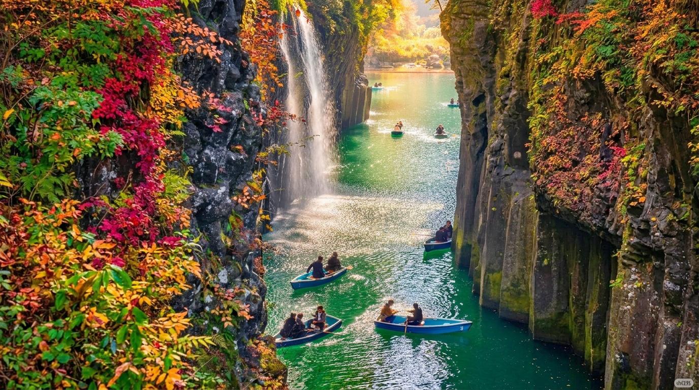 Takachiho Gorge & Amaterasu Railway Day Trip from Fukuoka