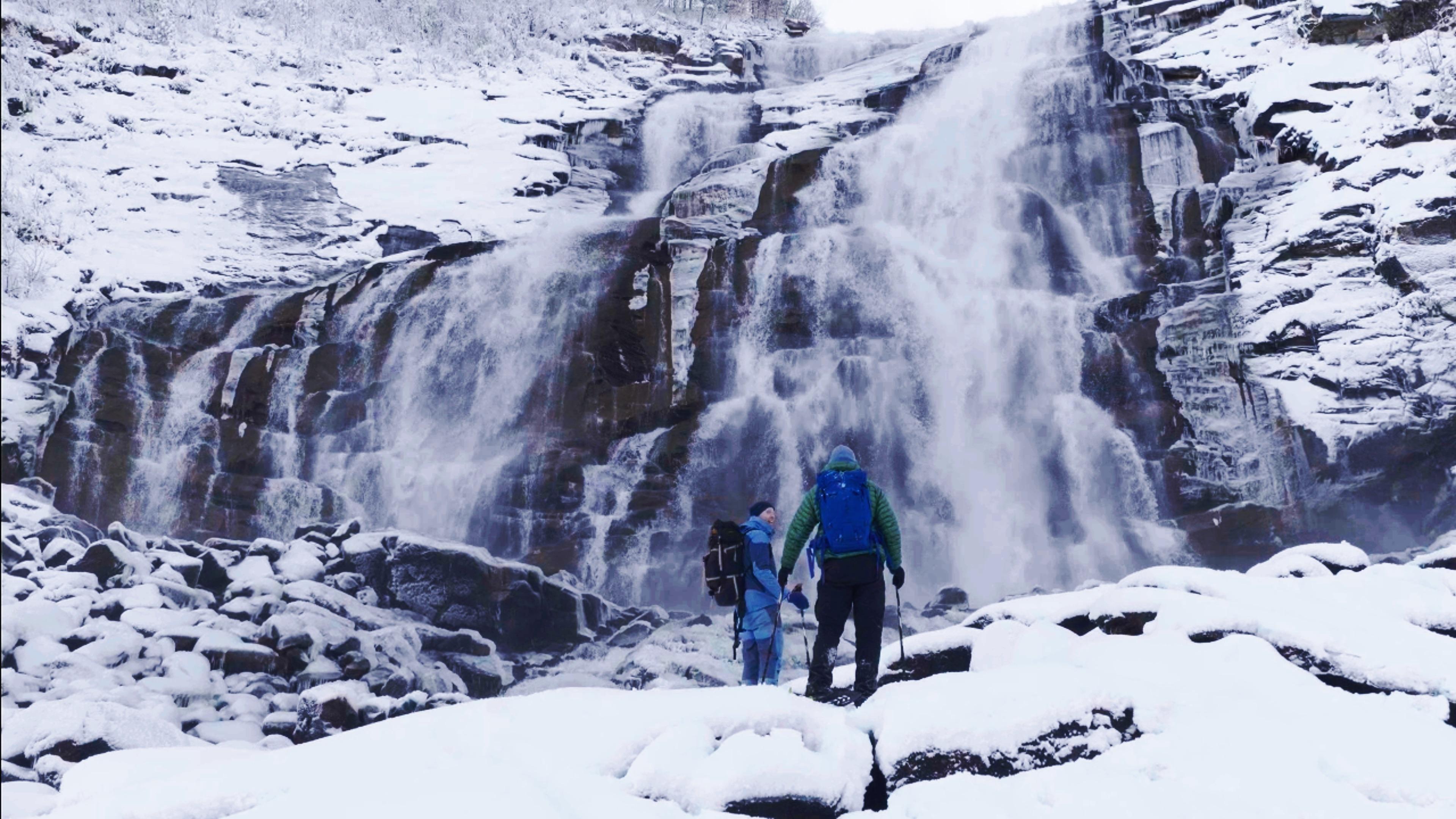 Valnesfossen Snowshoe Hike & Saltstraumen Tidal Current Tour
