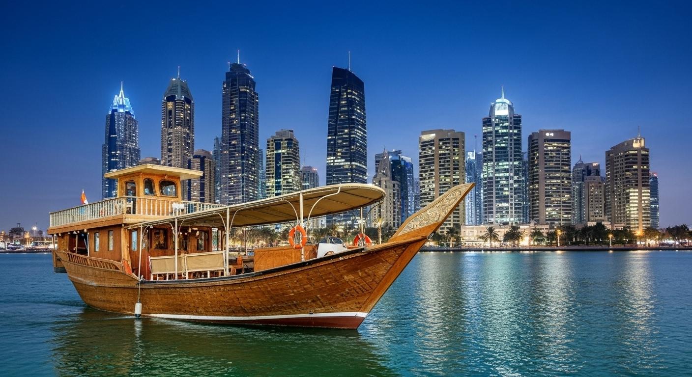 Doha Traditional Dhow Cruise with BBQ Buffet