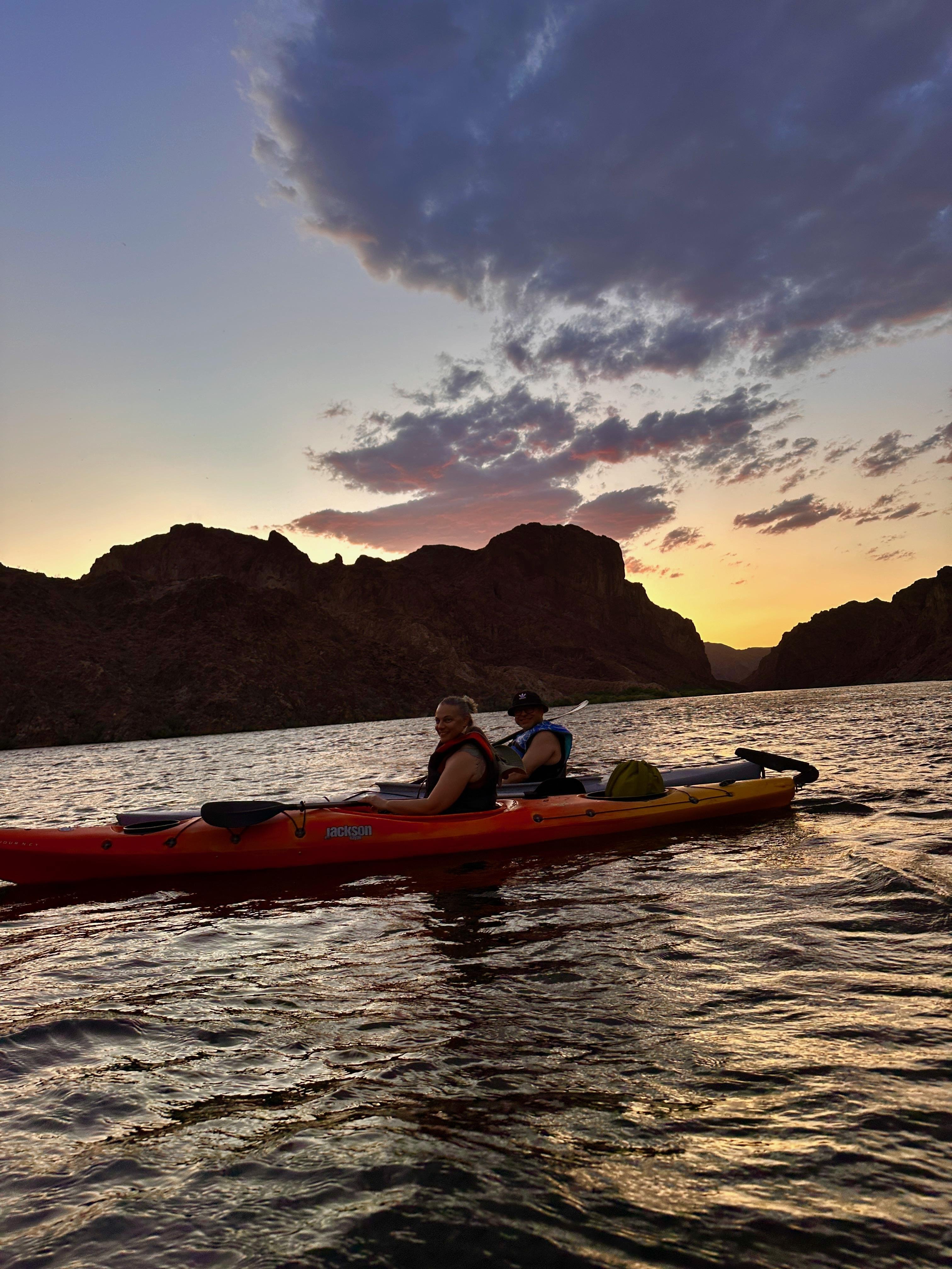 Emerald Cave Sunset Kayak Adventure with Campfire & Stargazing