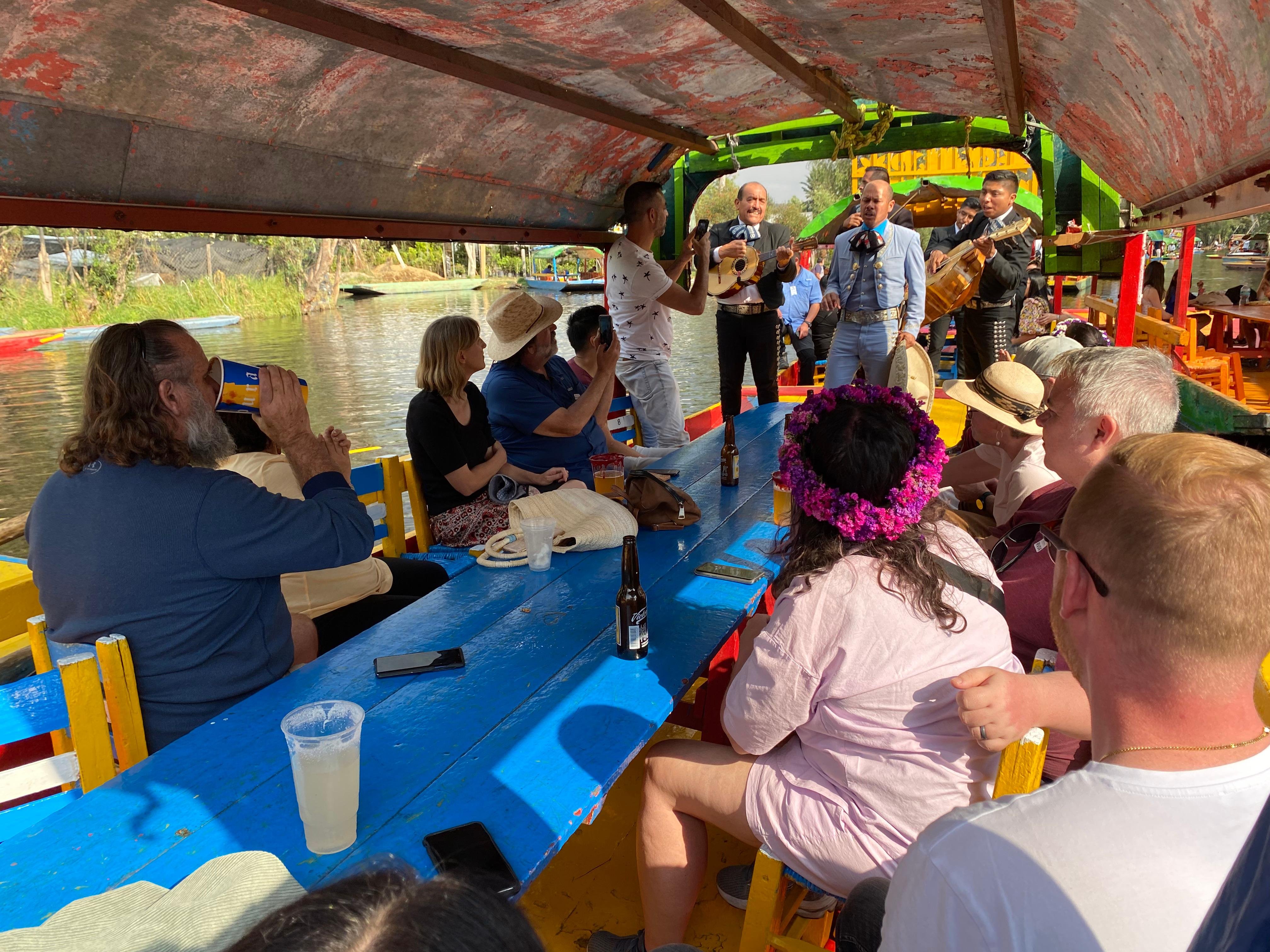 Xochimilco Trajinera Canal Party with Mariachi & Drinks