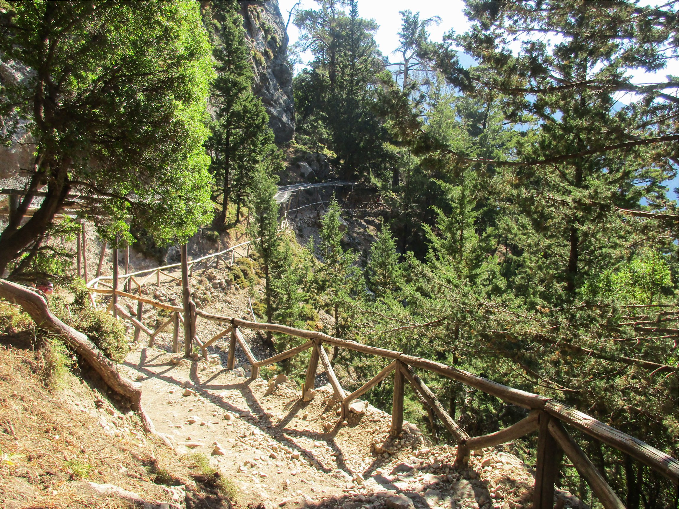 Samaria Gorge hike Crete — Xyloskalo descent, Iron Gates Sideroportes, kri-kri ibex, Agia Roumeli Libyan Sea — image 48