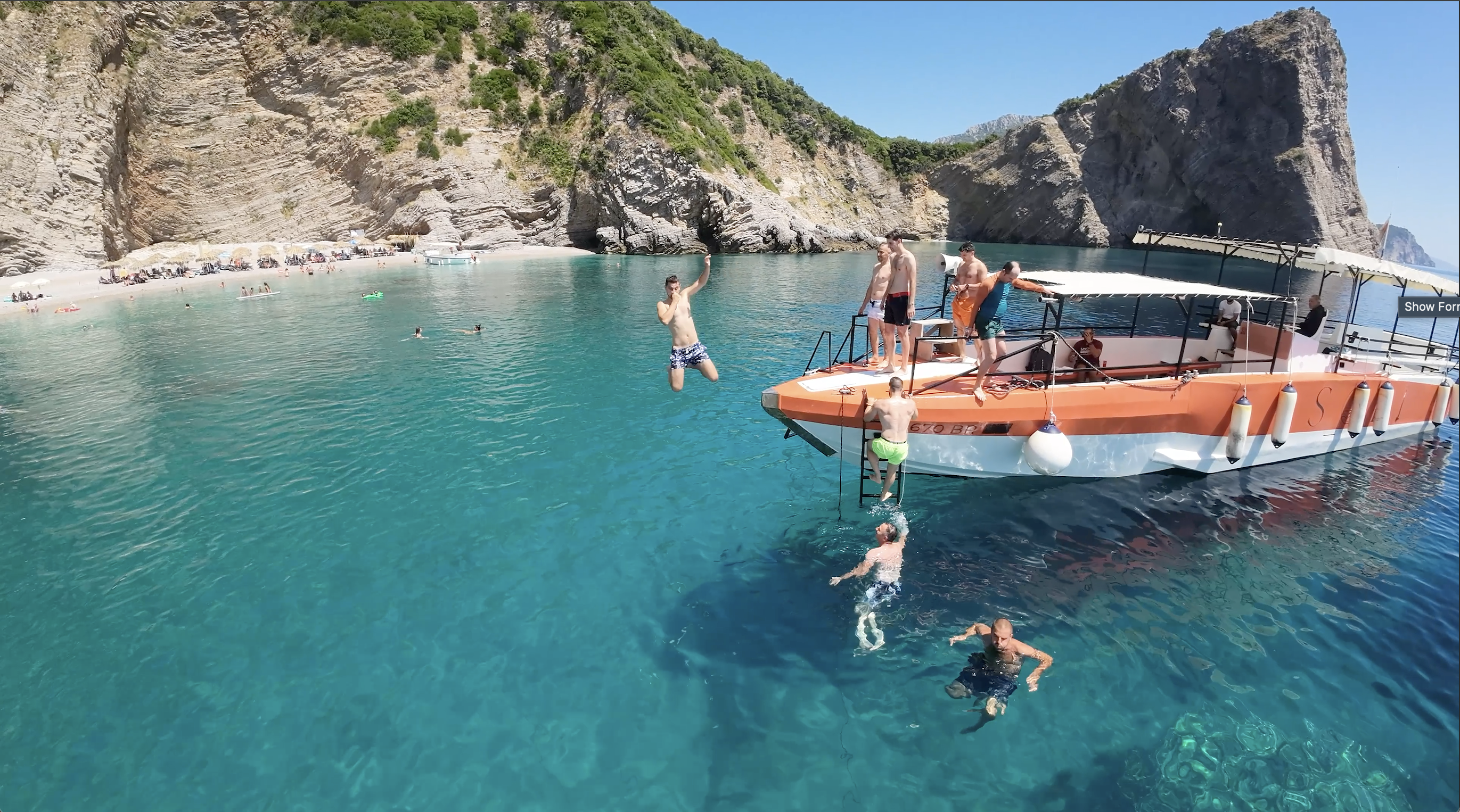Montenegro Coast Explorer: Bar to Budva Full-Day Boat Journey
