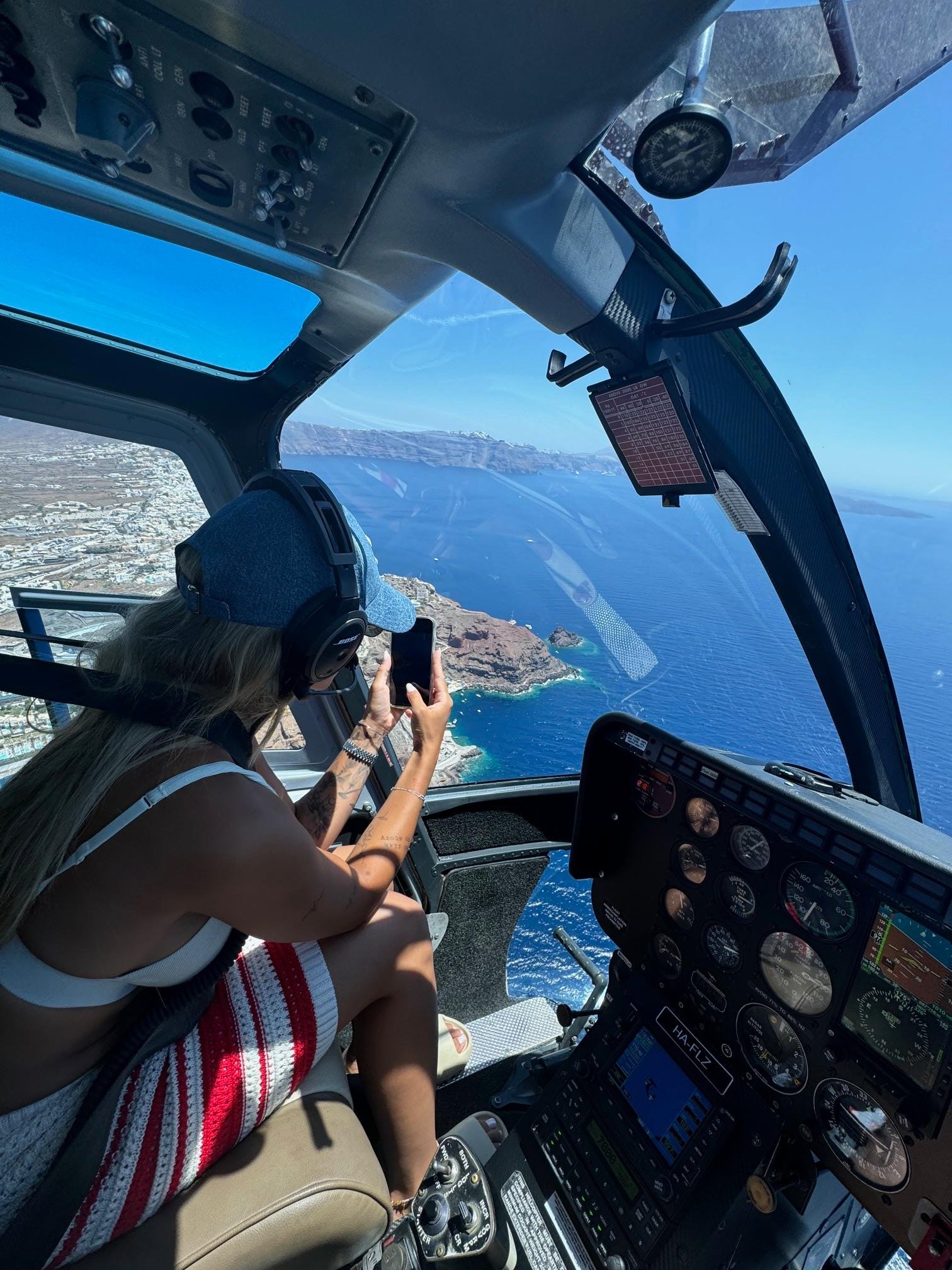 Santorini Caldera Shared Helicopter Tour
