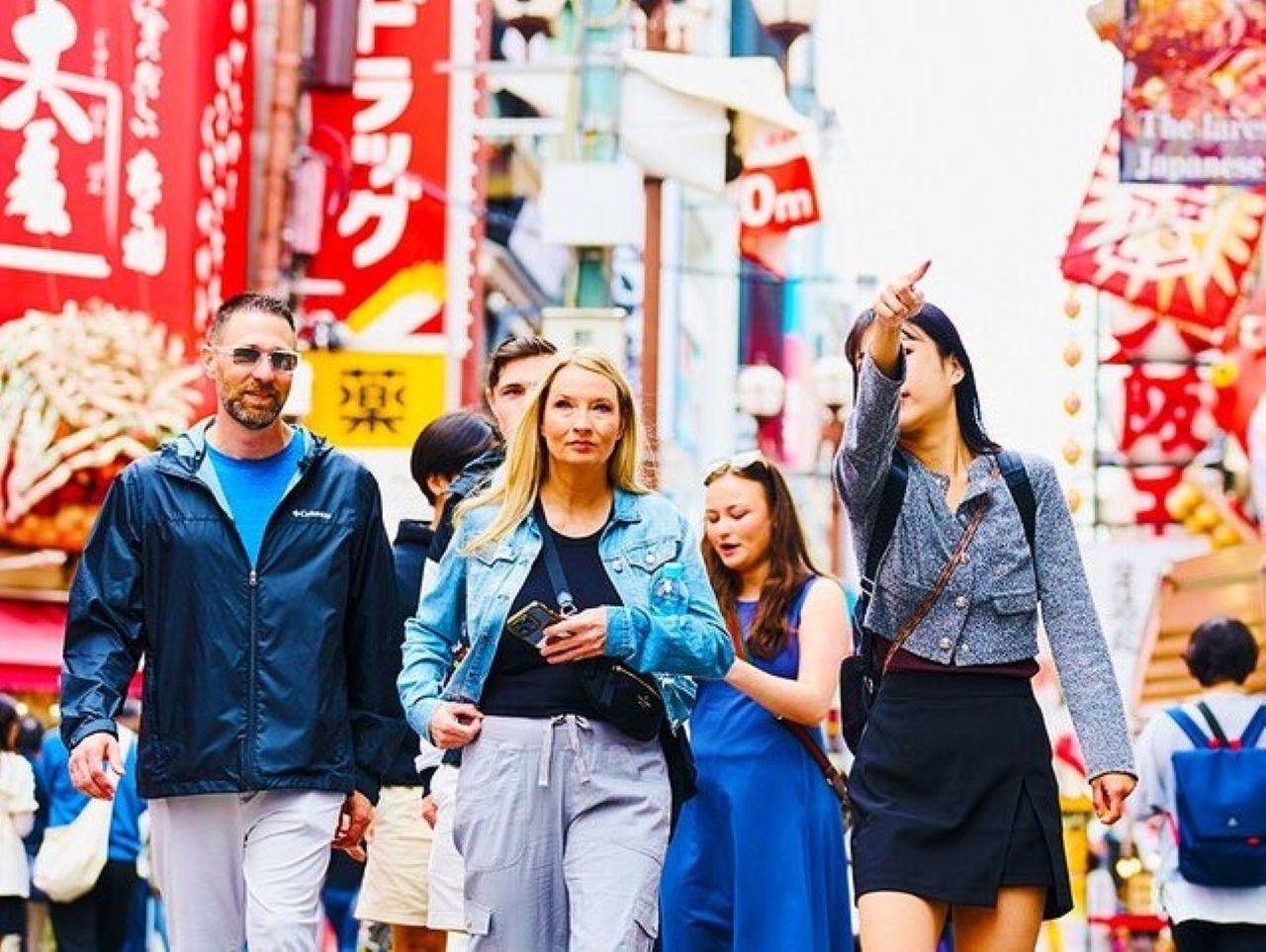 Osaka Dotonbori River Cruise with walking Tour