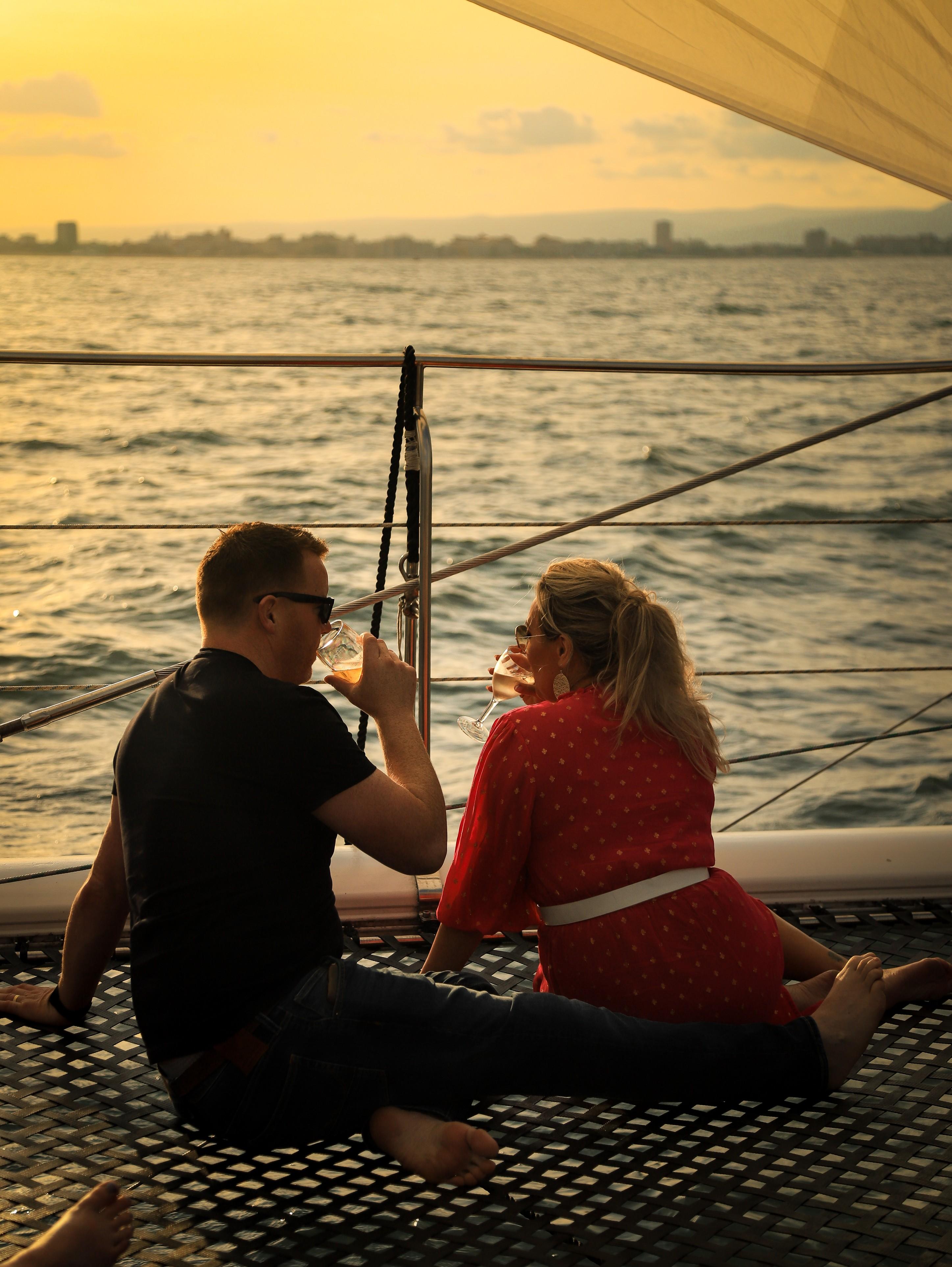 Sunset Catamaran Cruise with Dinner & Prosecco