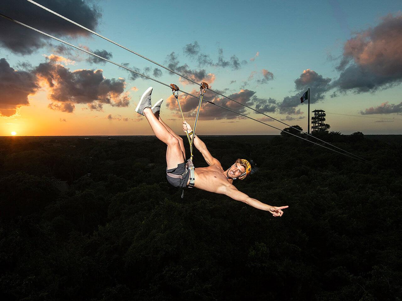 Xplor Fuego Night Park: Entry Tickets from Playa del Carmen