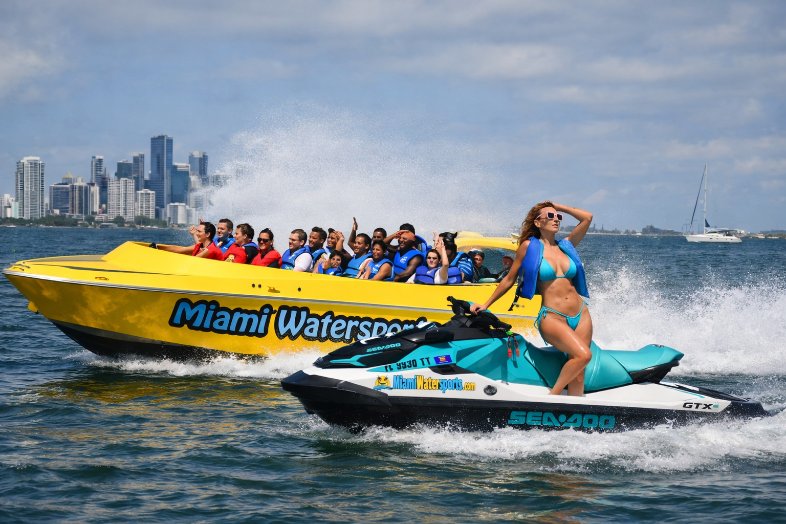 Miami Jet Ski & Speedboat Adventure