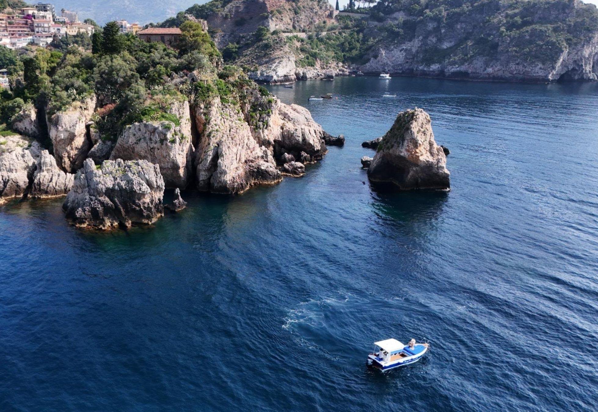 Taormina & Giardini Naxos Private Boat Tour with Snorkeling & Aperitif