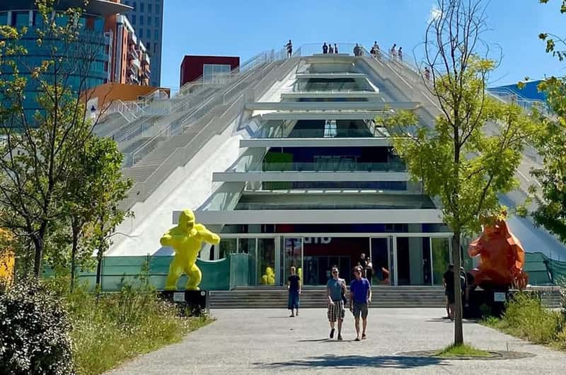 Concrete entrance dome of Bunk Art 2 in central Tirana