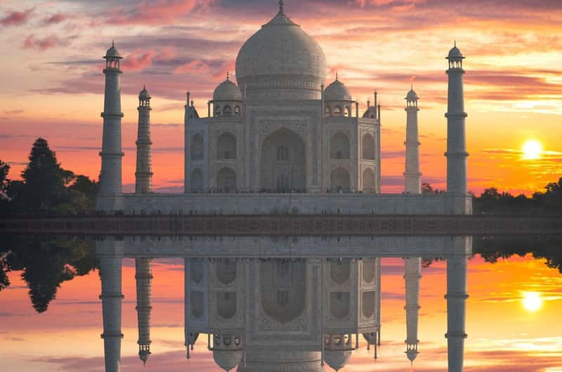 Mehtab Bagh Taj Mahal view
