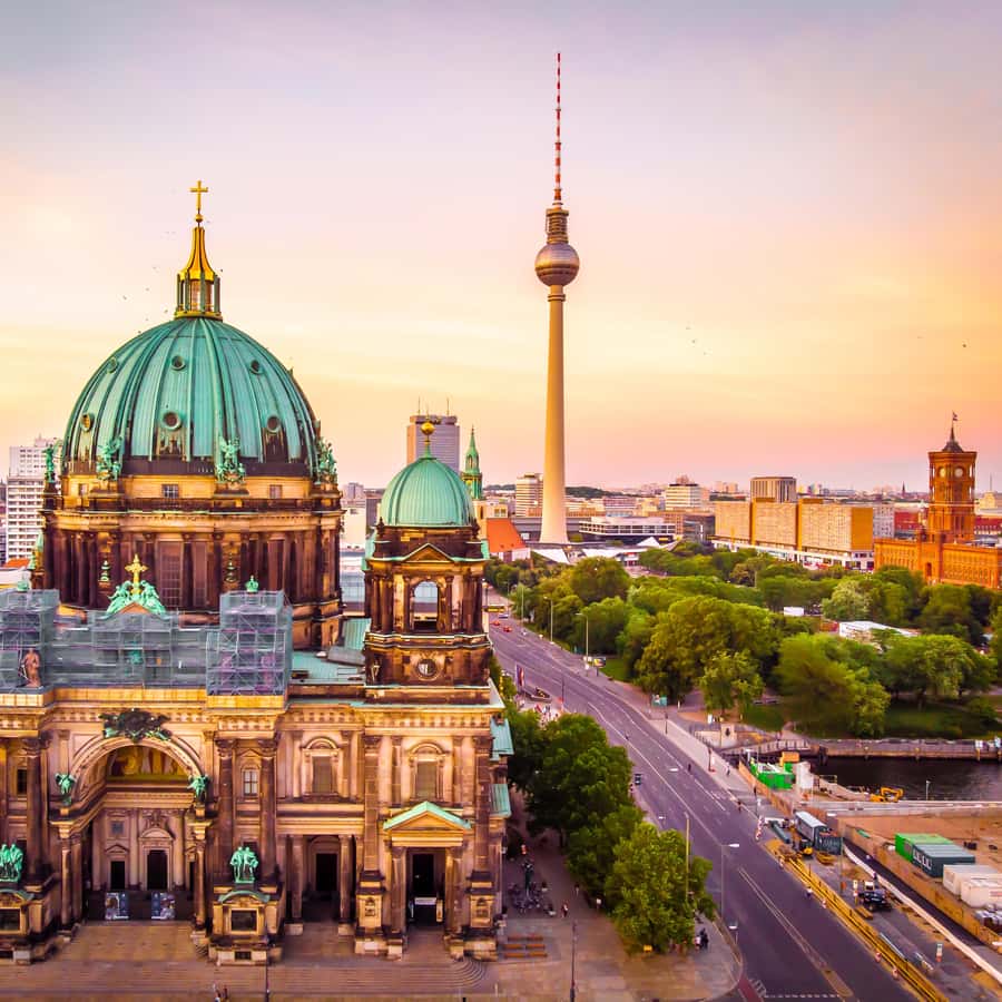 Berlin Cathedral and TV Tower