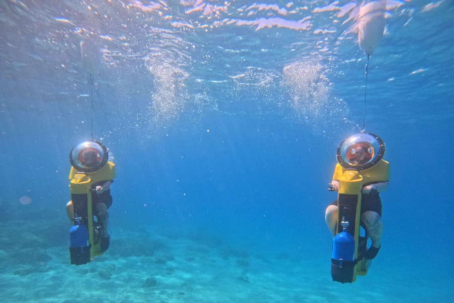 Undersea scooters in Paralimni