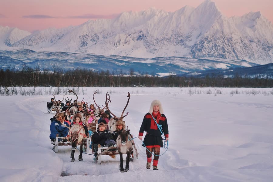 GetYourGuide listing photograph 2: Reindeer Sledding and Sámi Cultural Tour with Lunch with Tromsø Lapland