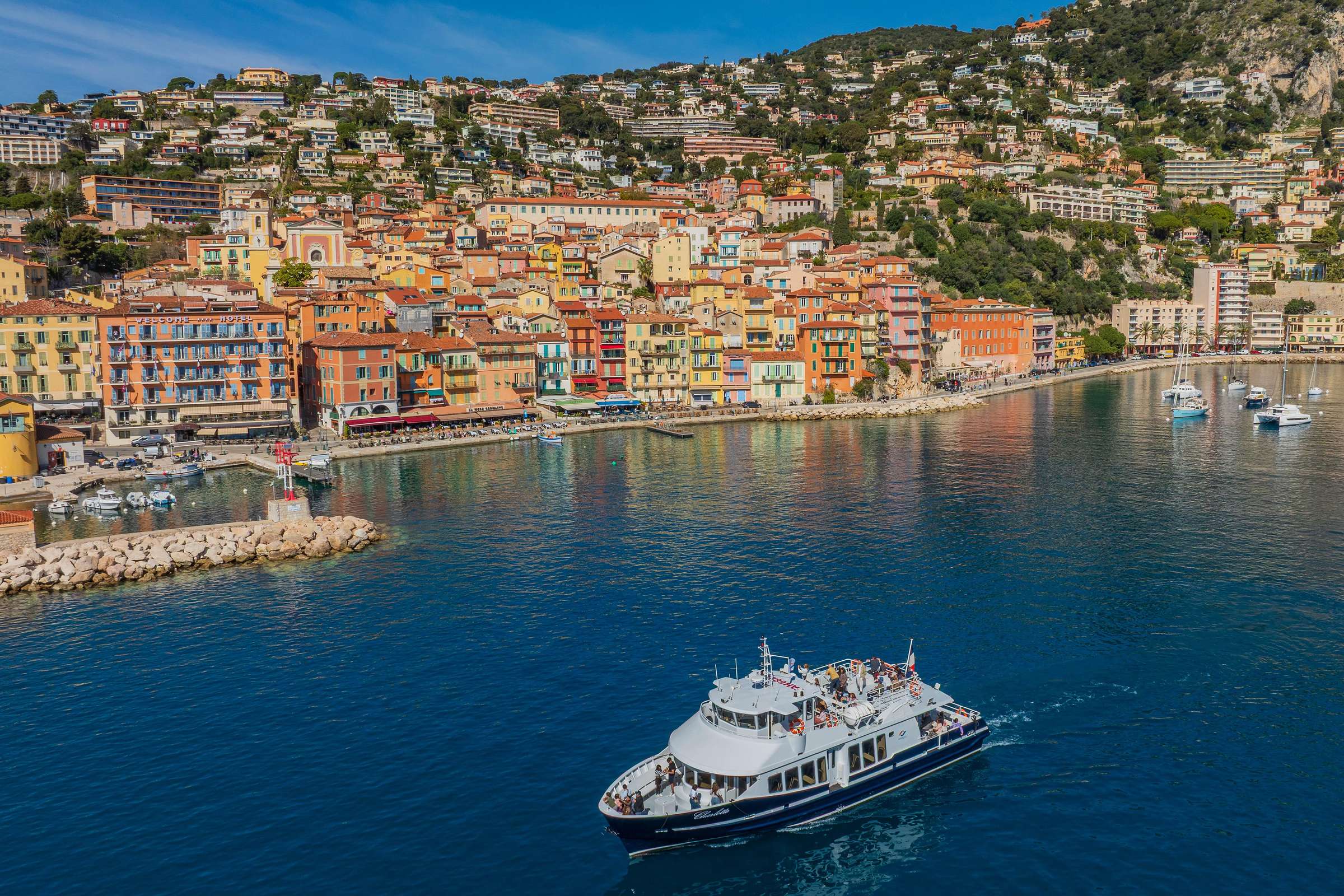 Nice: croisière touristique d'1 h vers la baie de Villefranche