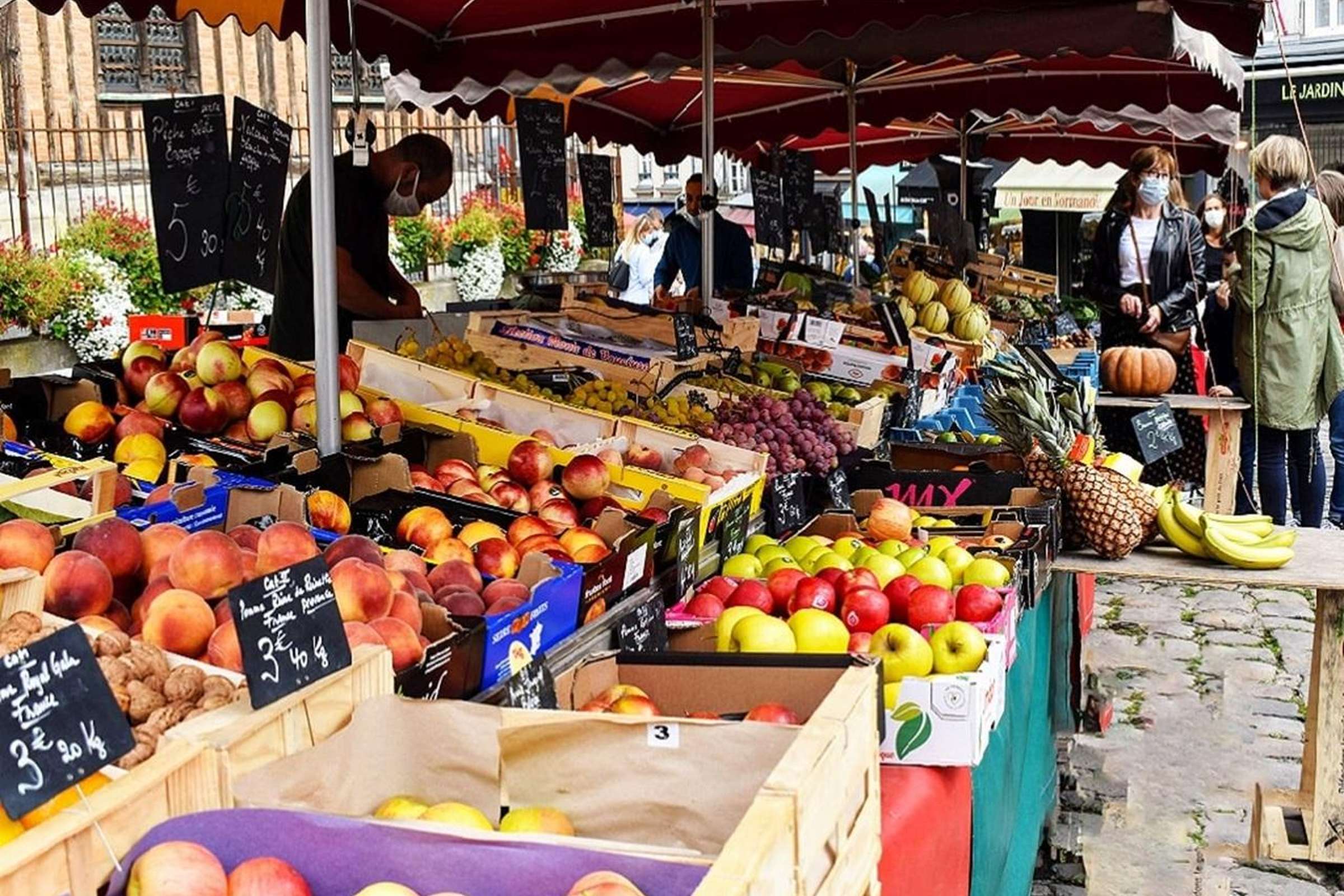 Honfleur: visite guidée du marché et dégustations