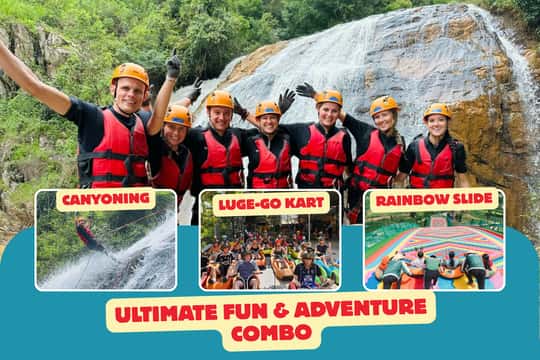 Featured tour with 19 reviews: Ultimate Da Lat Canyoning, Go Kart & Rainbow Slide Tour