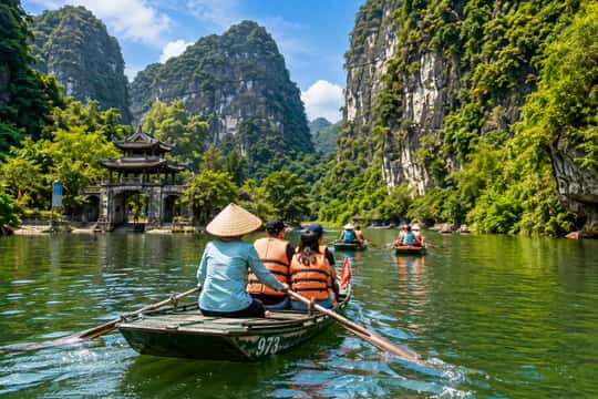 Trang An Boat Ride, Mua Cave, Bich Dong, Dinner