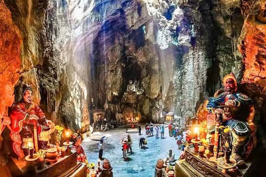 Featured tour with 9 reviews: Marble Mountain, Monkey Mountain & Am Phu Cave Tour