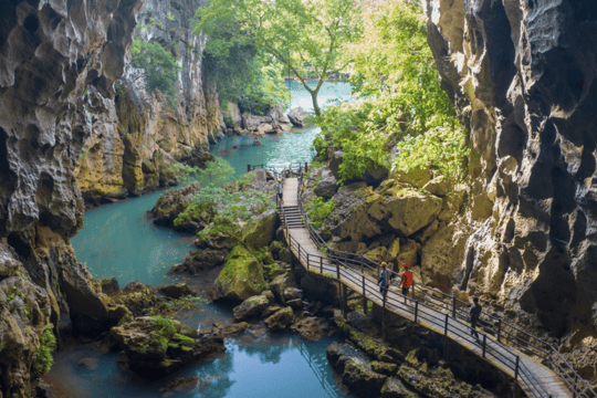 Paradise Cave and Dark Cave with Zipline Adventure