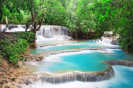 Featured tour with 3 reviews: Local Village & Kuang Si Falls Private Tour
