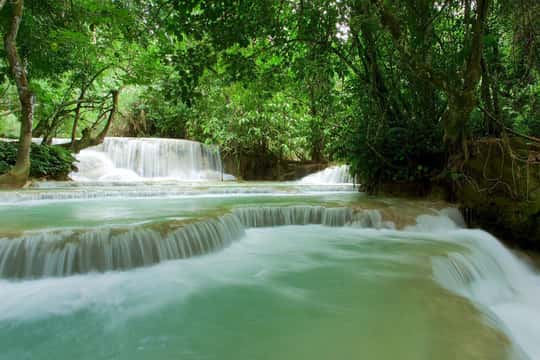 Kuang Si Bike Ride & Long-Tail Boat Cruise