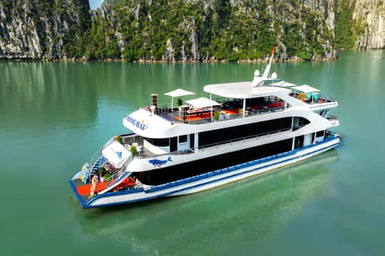 Featured tour with 23 reviews: Premium Halong Day Cruise – Buffet, Jacuzzi & Caves