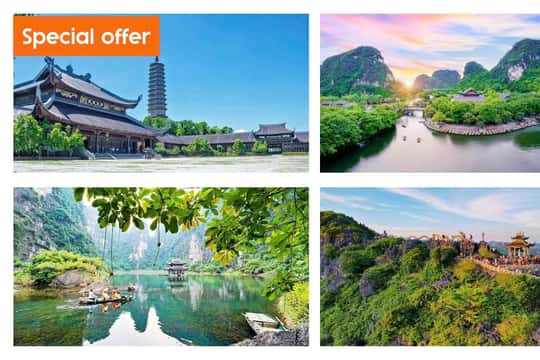 Featured tour with 19 reviews: 2 Day Ninh Binh: Hoa Lu/Bai Dinh- Trang An/Tam Coc- Mua Cave