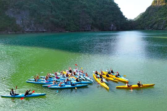 Featured tour with 12 reviews: Cat Ba National Park, Lan Ha Bay 2 Days 1 Night Adventure
