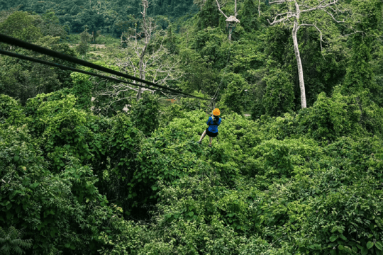 Vang Vieng Zipline & Cave Tube Experience + Blue Lagoon 2