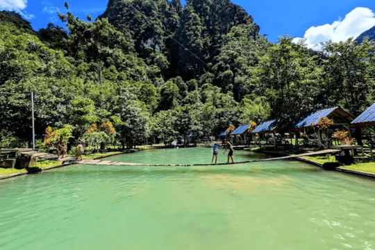 Zipline&Water Cave&Tham Chang&Blue Lagoon 2