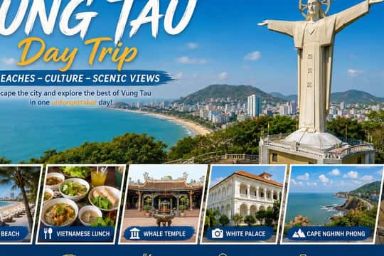 Best rated tour for Vung Tau in Vietnam with an average score of 5 Best rated tour for Vung Tau in Vietnam with an average score of 5