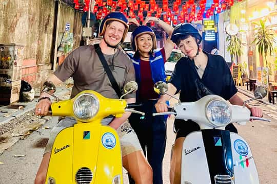 Featured tour with 13 reviews: Hanoi After Dark Vespa Tour with Street Food & Night Vibes