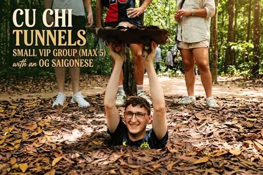 1 Day Trip: Cu Chi Tunnels: Private Group (Max 5) Local Guide & VIP car
