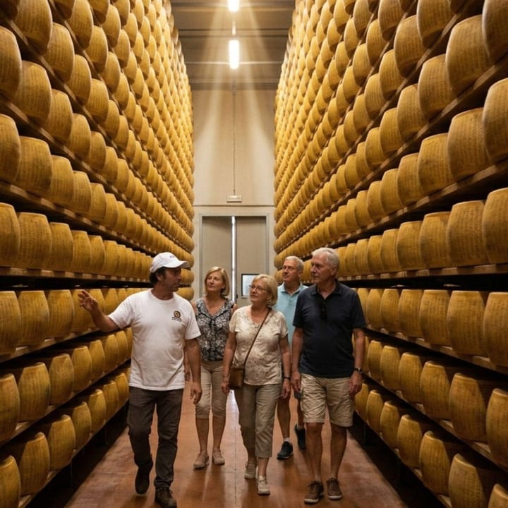 Parmigiano Tour & Tasting near Parma and Reggio